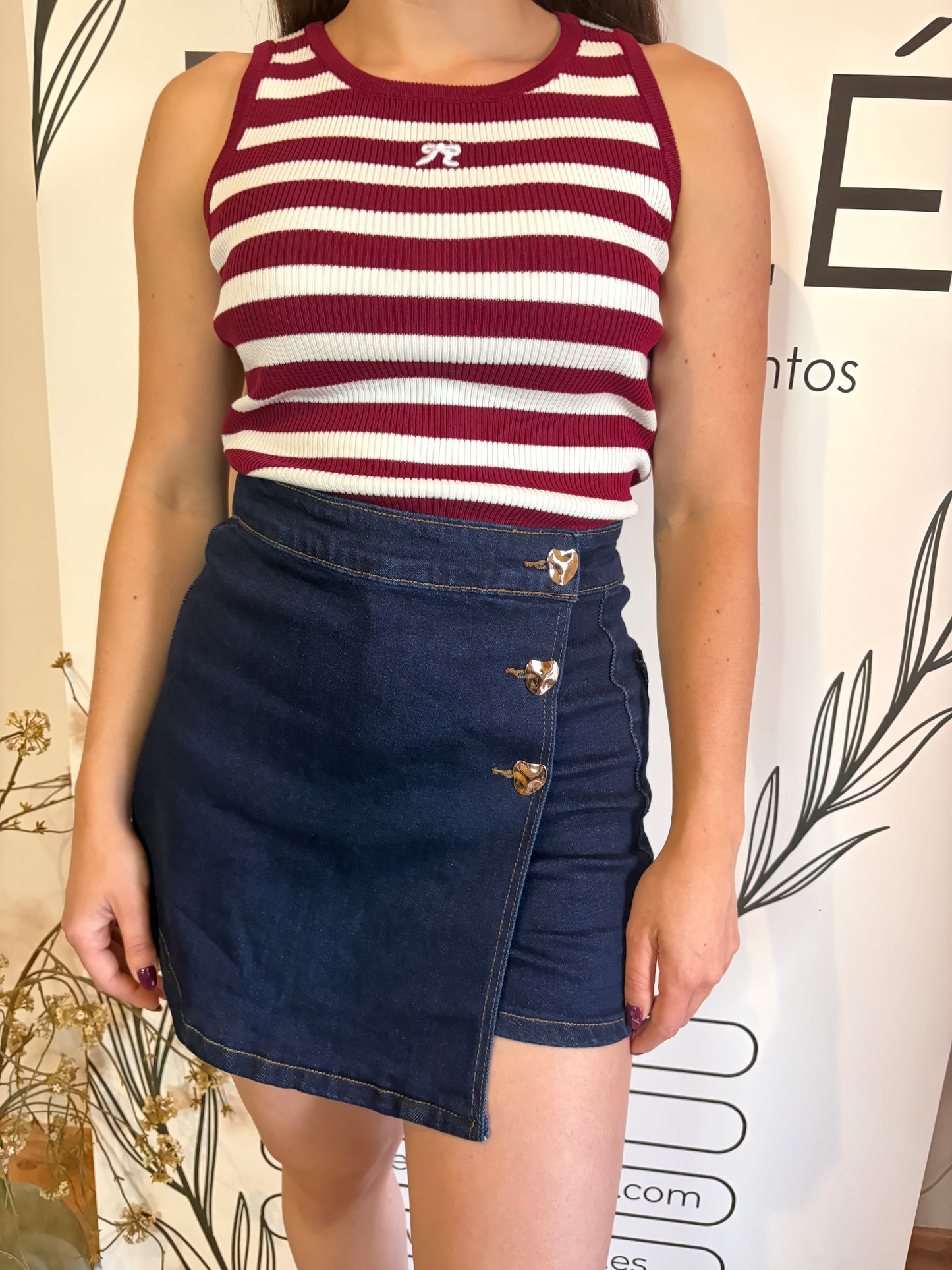 Falda pantalón vaquera