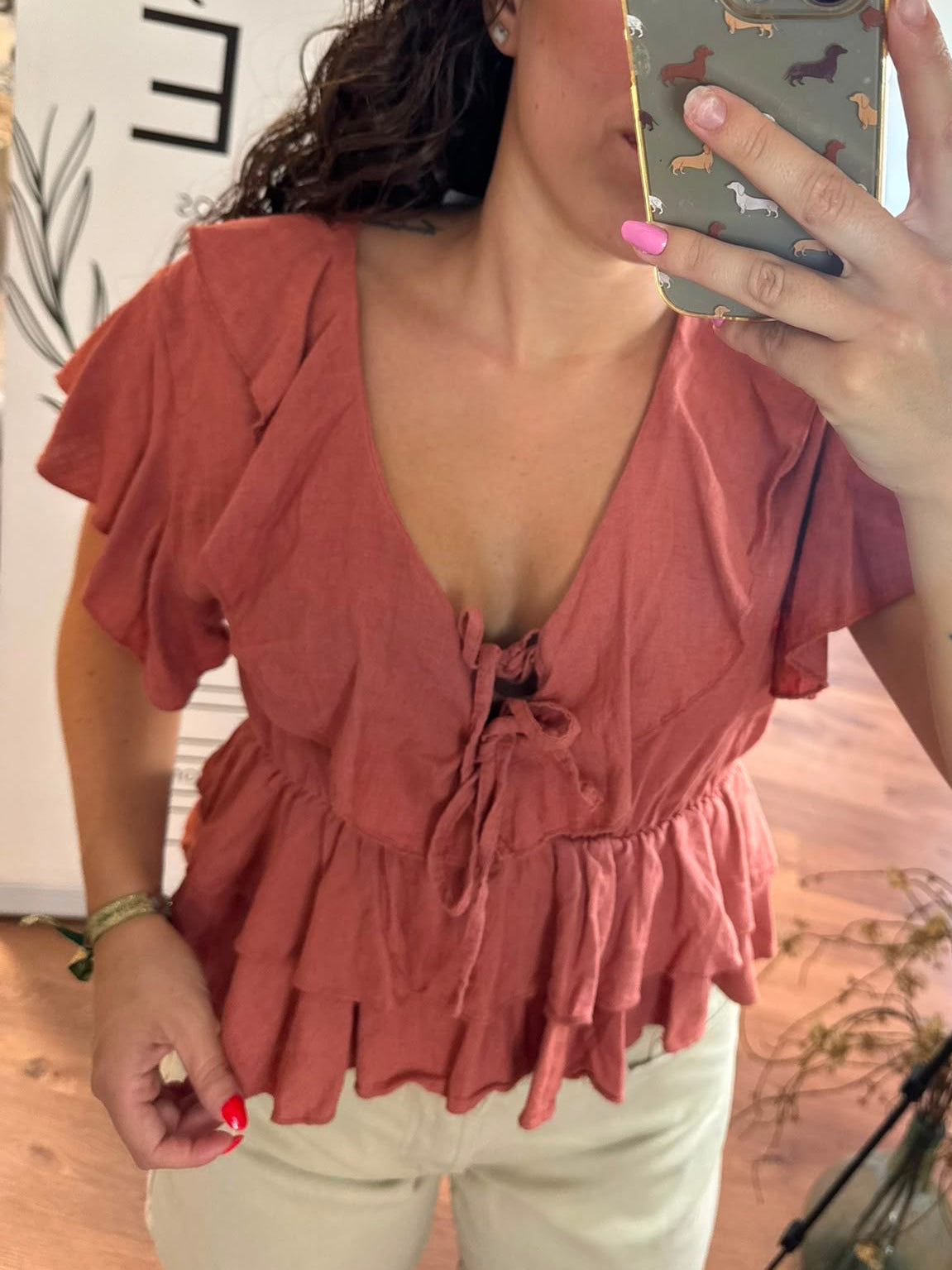 Blusa volante