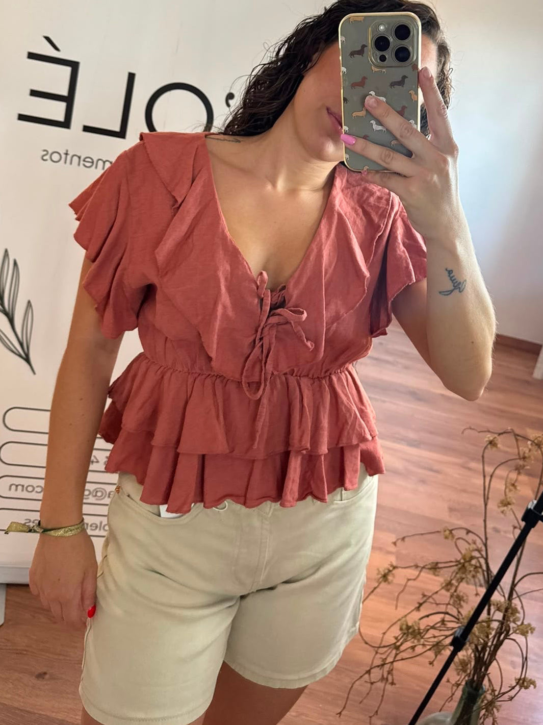 Blusa volante