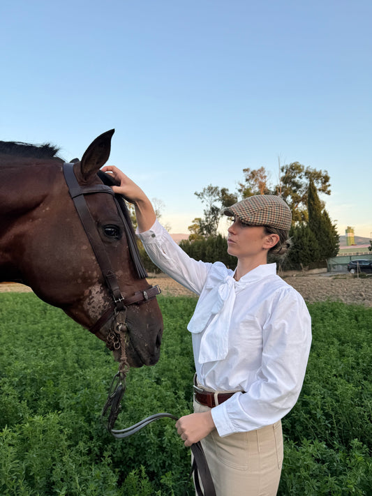 Camisa lazo arenas blanca