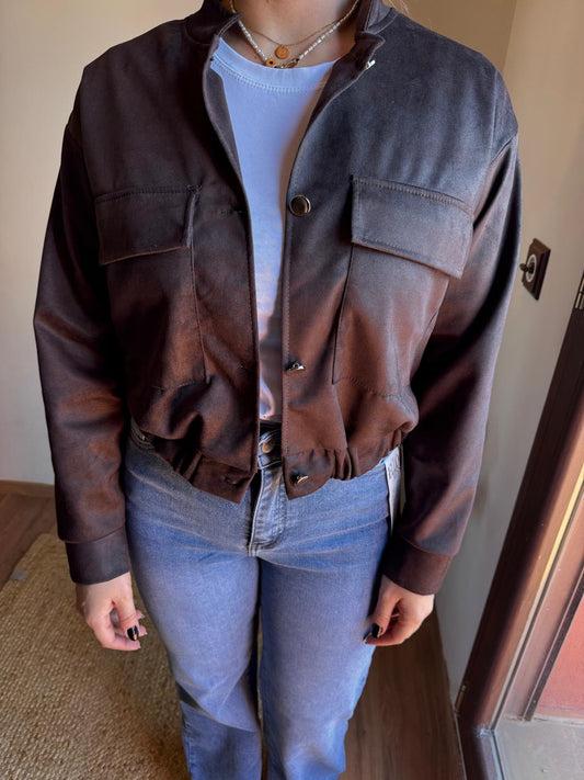 Chaqueta bomber con goma cintura