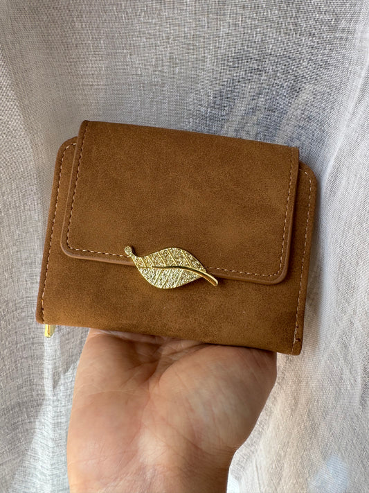 Monedero hoja ante
