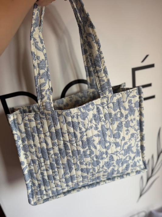 Bolso acolchado Celeste