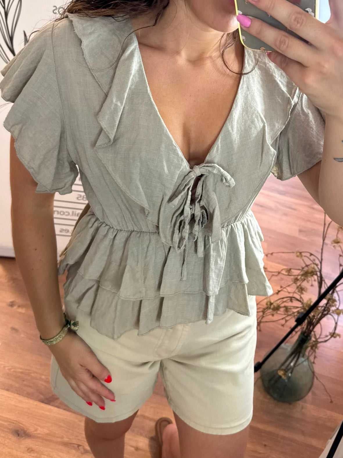 Blusa volante
