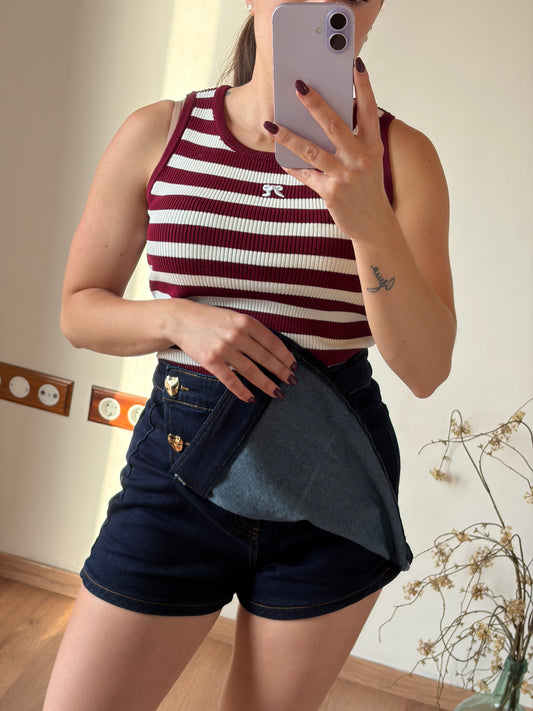 Falda pantalón vaquera