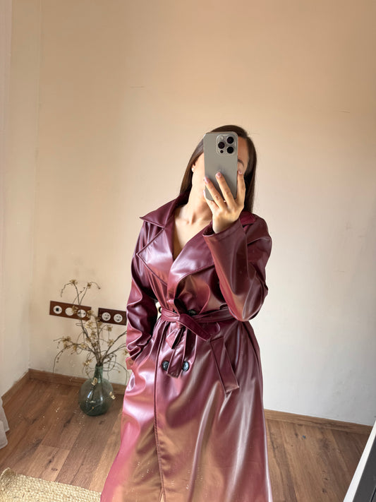 Chaqueta Gabardina piel