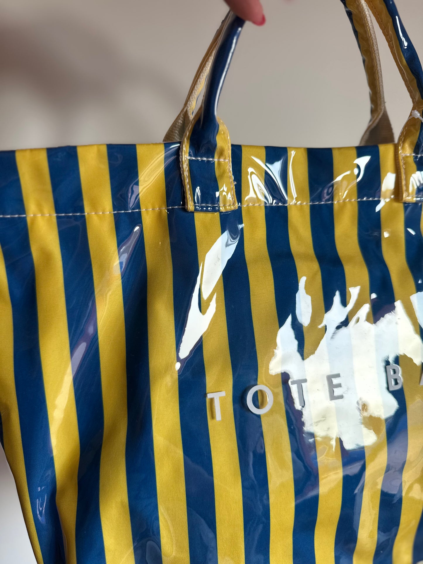 Bolso tote bag líneas